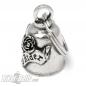 Preview: Lady Rider Biker-Bell with Rose Lucky Charm for Motorcyclists Gremlin Bell